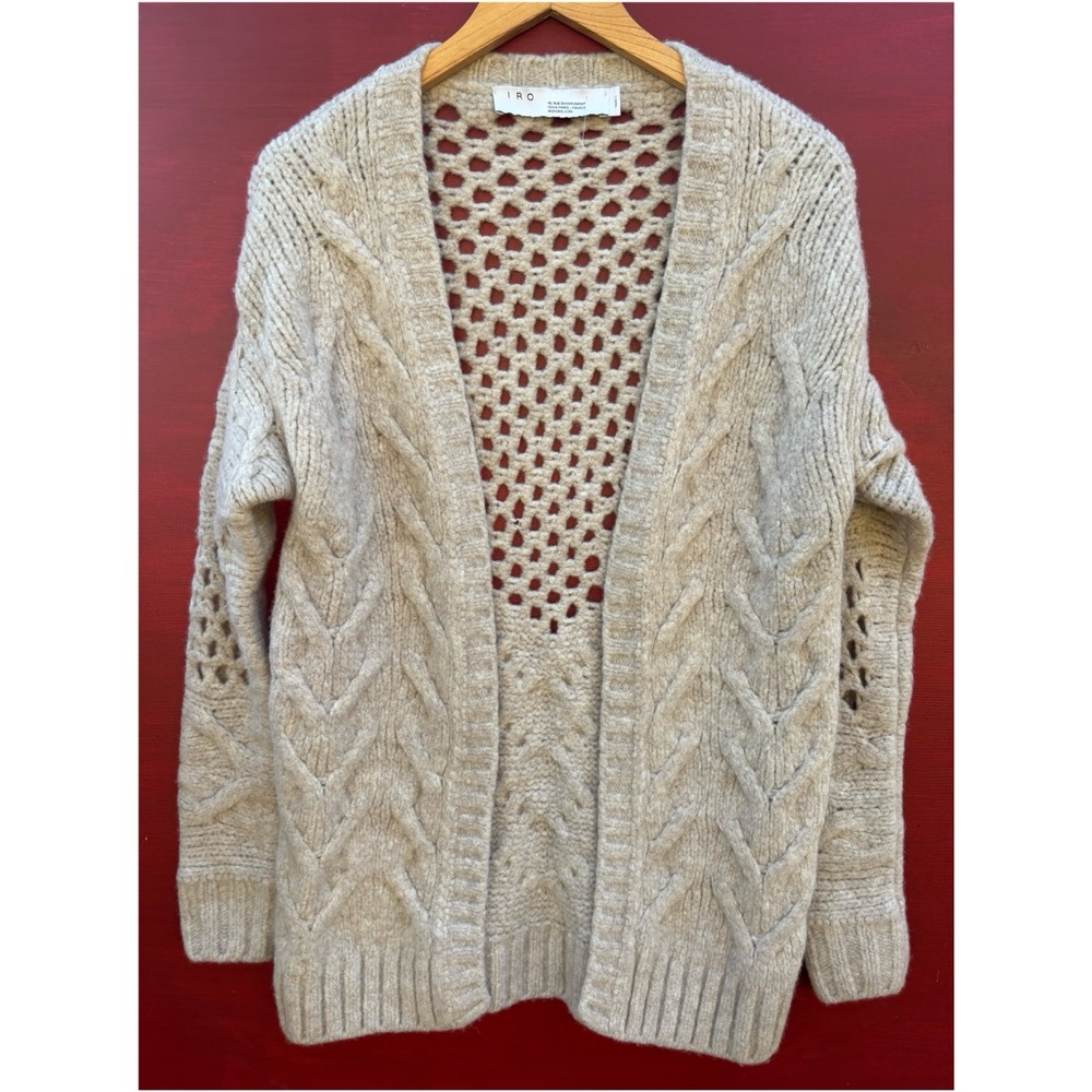 IRO Beige Knit Cardigan